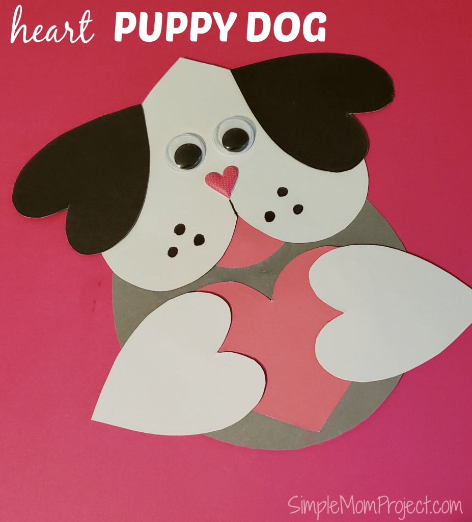 Valentine&amp;#039;s Day Puppy Dog Card With Free Printable Template - Simple | Make Your Own Printable Valentines Card