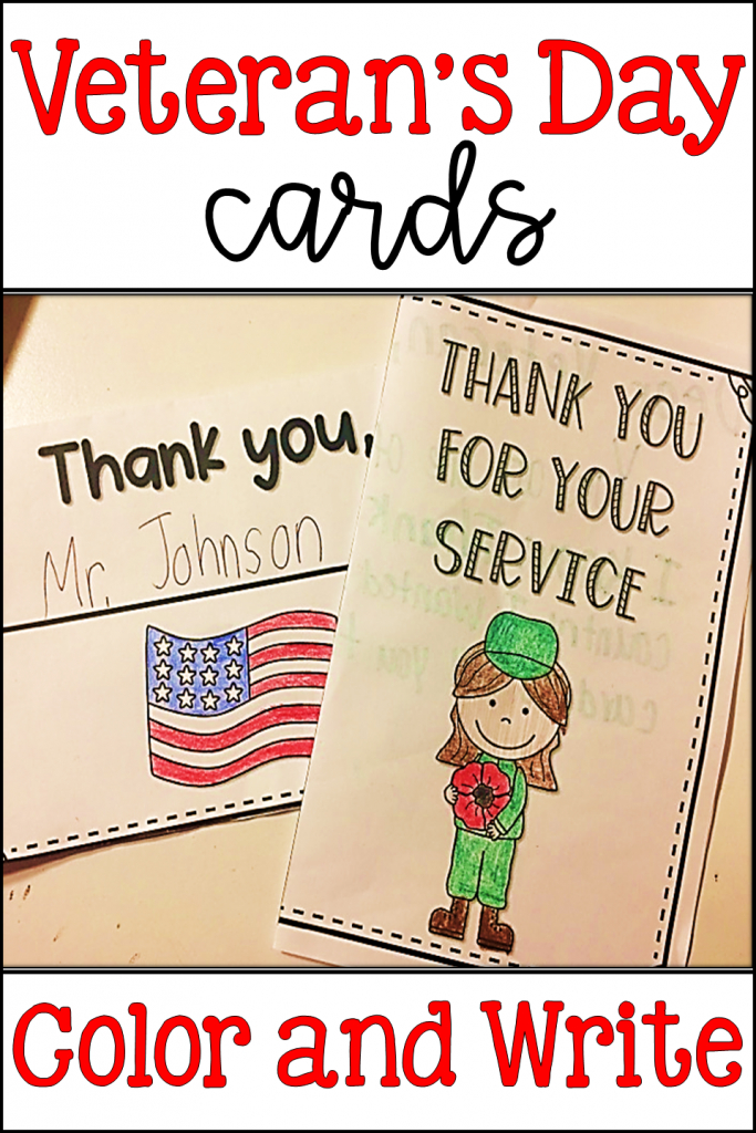 Veteran&amp;#039;s Day Cards | Thank You Cards | Veteran&amp;#039;s Day Writing | Veterans Day Cards Printable