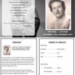Virgin Mary Memorial Program | Funeral | Memorial Service Program | Free Printable Memorial Card Template