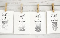Printable Wedding Seating Cards