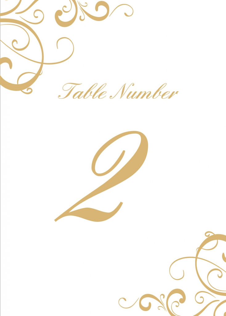 Wedding Table Numbers | Printable Pdfbasic Invite | Printable Table Number Cards