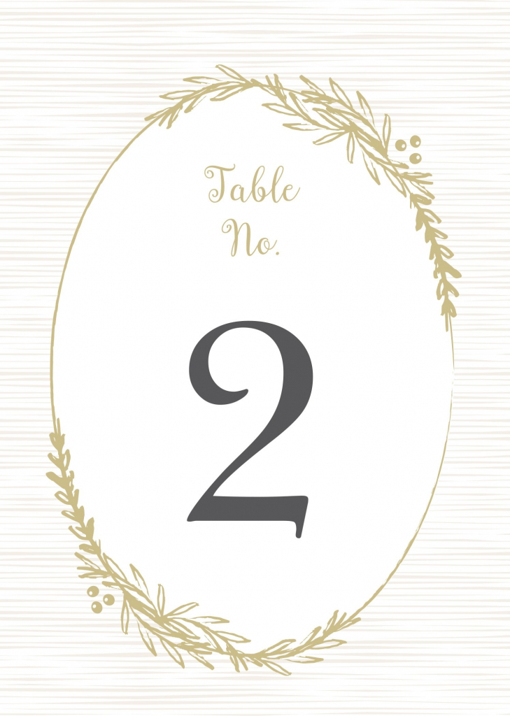 Wedding Table Numbers | Printable Pdfbasic Invite | Printable Table Number Cards