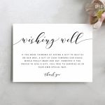 Wedding Wishing Well Template Printable Wishing Well Card | Etsy | Free Printable Enclosure Cards