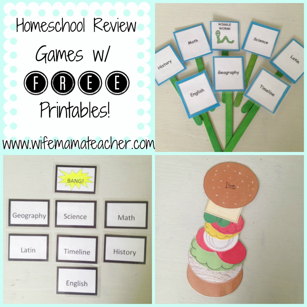 Wife, Mama, Teacher: Super Fun And Easy Homeschool Review Games | Bang Card Game Printable