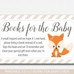 Woodland Bring A Book Instead Of A Card Inserts, Woodland Baby | Please Bring A Book Instead Of A Card Printable