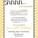 Wording For Surprise Birthday Party | Free Printable Birthday | 75Th Birthday Invitation Cards Printable