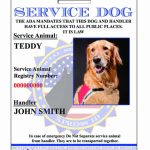 Xpressid Service Dog Id | Emotional Support Animal Id | Therapy Dog Id | Printable Ada Service Dog Card
