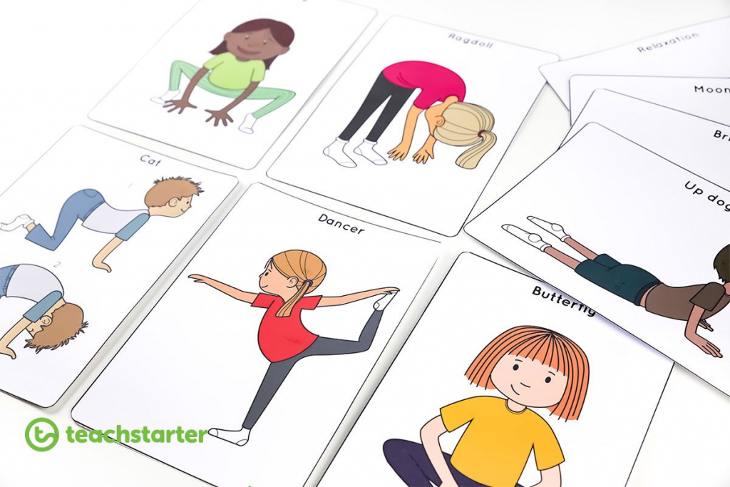 Yoga Cards for Kids - Great for Brain Breaks - Fun with Mama