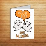 Youre My Boo Halloween Card For Boyfriend Halloween Anniversary Gift | Cute Printable Halloween Cards