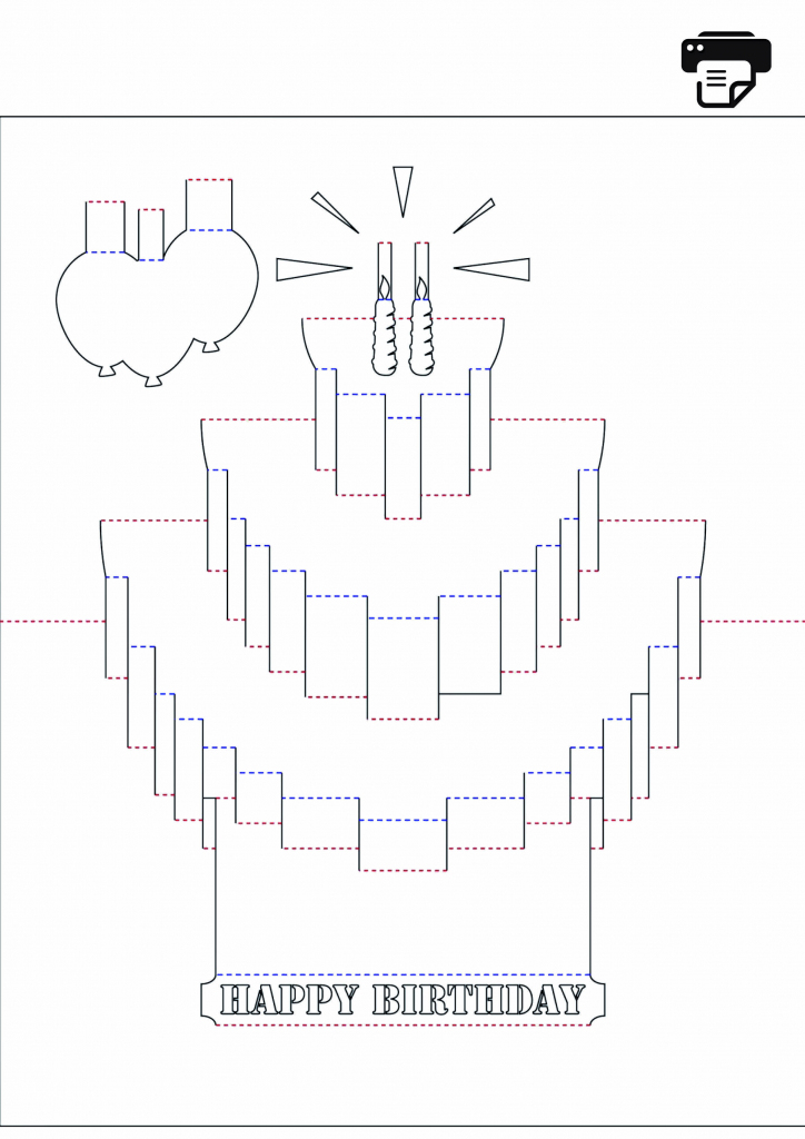 Youth Time Magazine - Kirigami: 3D Postcards With Diy Template | Pop | Free Printable Pop Up Card Templates