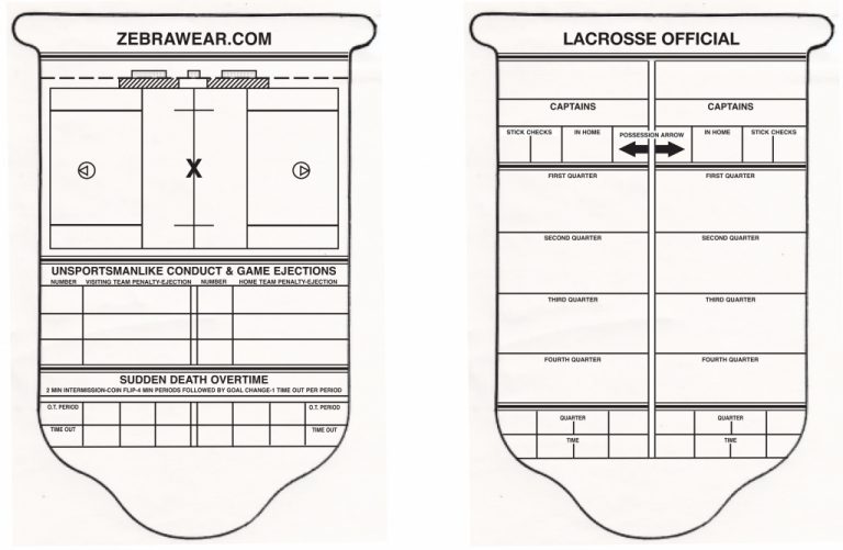Zebrawear » Game Cards And Sheets Printable Referee Score Cards